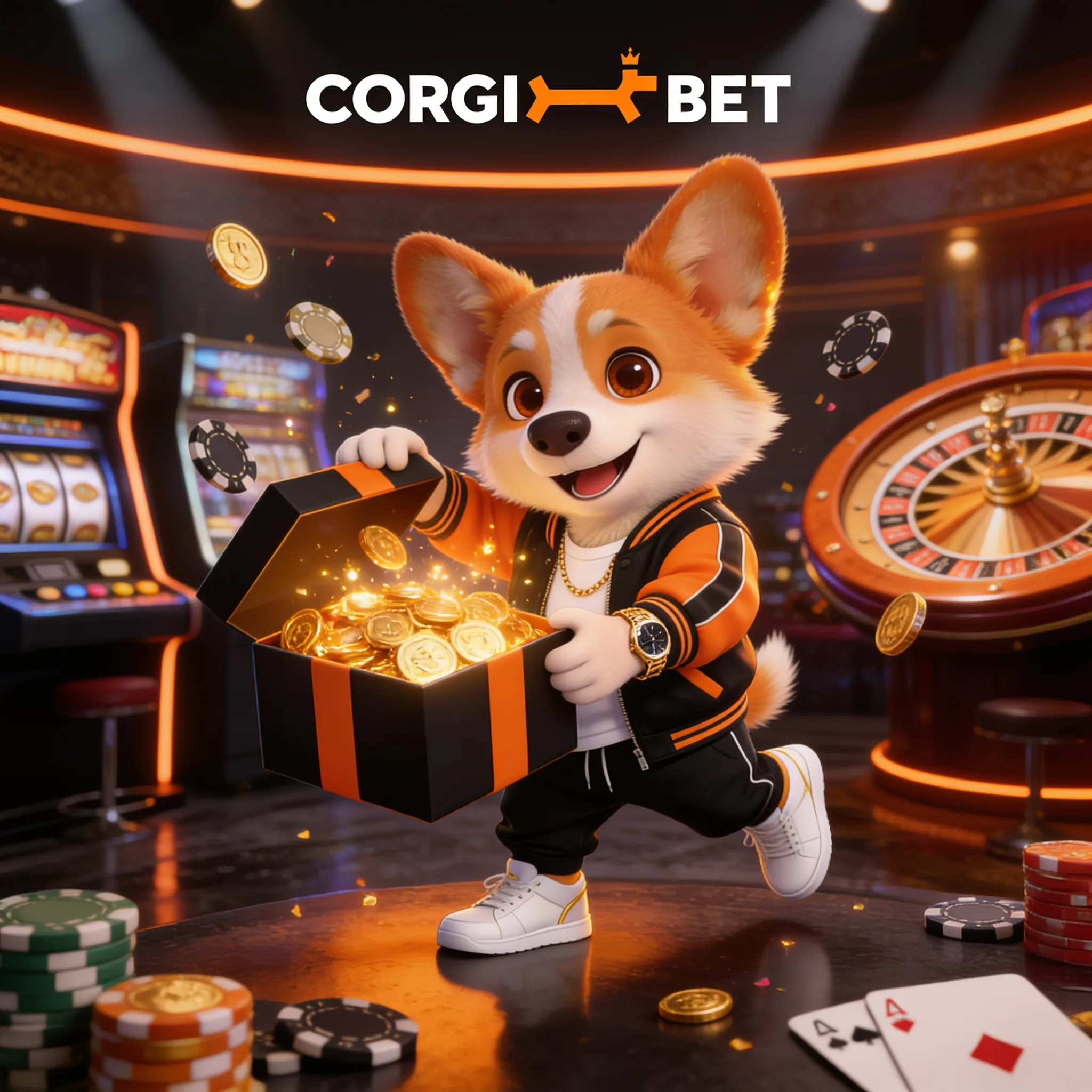 Offre bonus Corgibet illustrée par des pièces