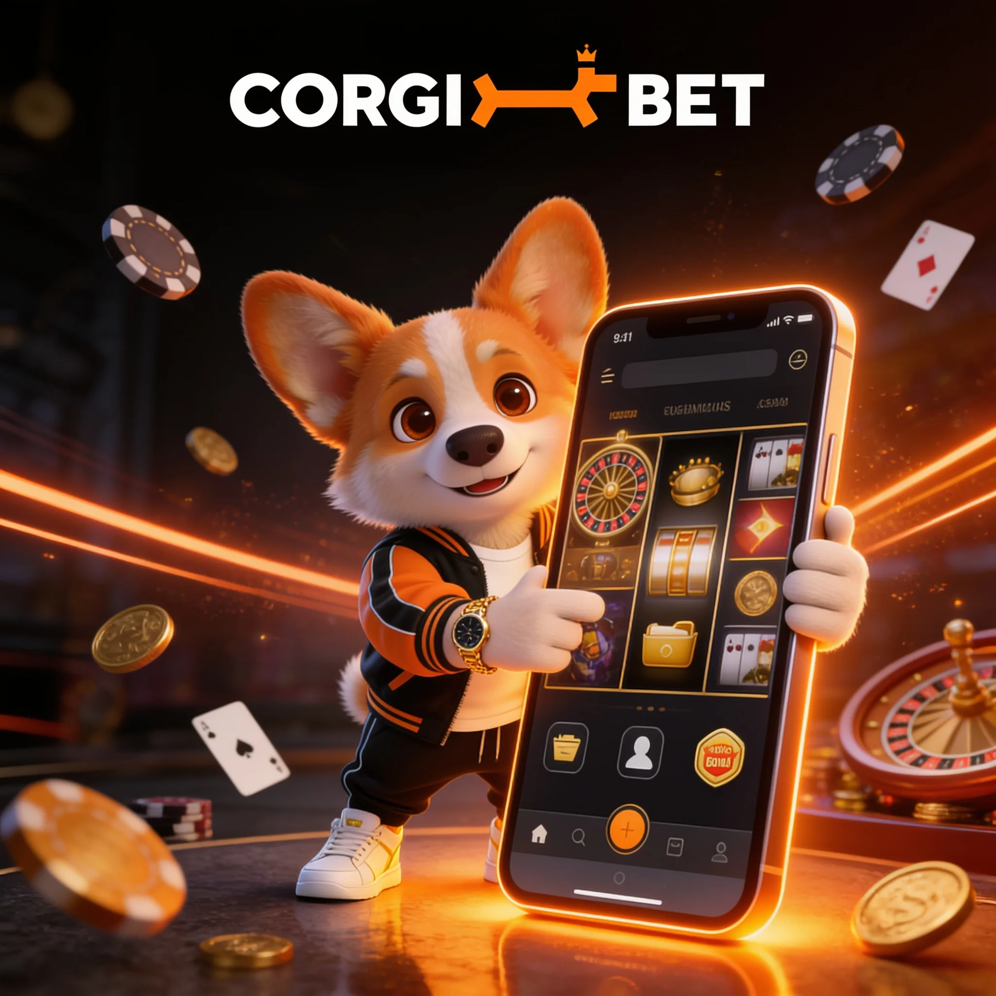 Accès Corgibet depuis un téléphone mobile